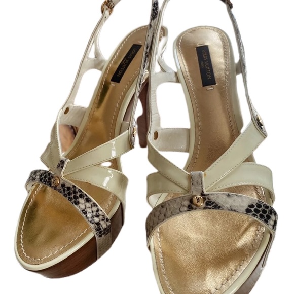 Louis Vuitton Strap Heels - Picture 1 of 12